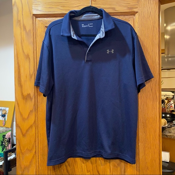 Navy Under Armour Polo - Picture 2 of 7